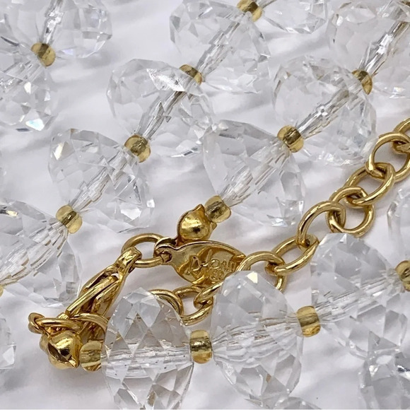 Joan Rivers Faceted Resin Lucite Beaded Necklace - Picture 3 of 3